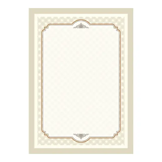 Dizaina papīrs DYPLOMY RETRO A4, 25 loksnes iepakojumā, 170 g/m2