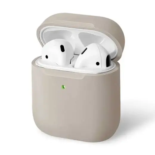 UNIQ Lino Case AirPods 1|2 gen.Silicone beige ivory