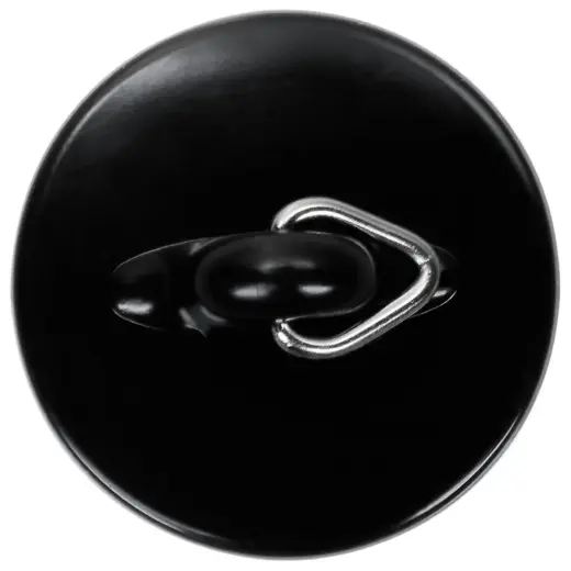 Izlietnes aizbāznis 6cm melns, PVC