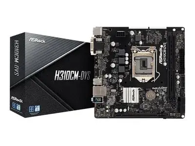 ASRock Mainboard H310CM-DVS - Micro ATX - Socket LGA1151 - Intel H310