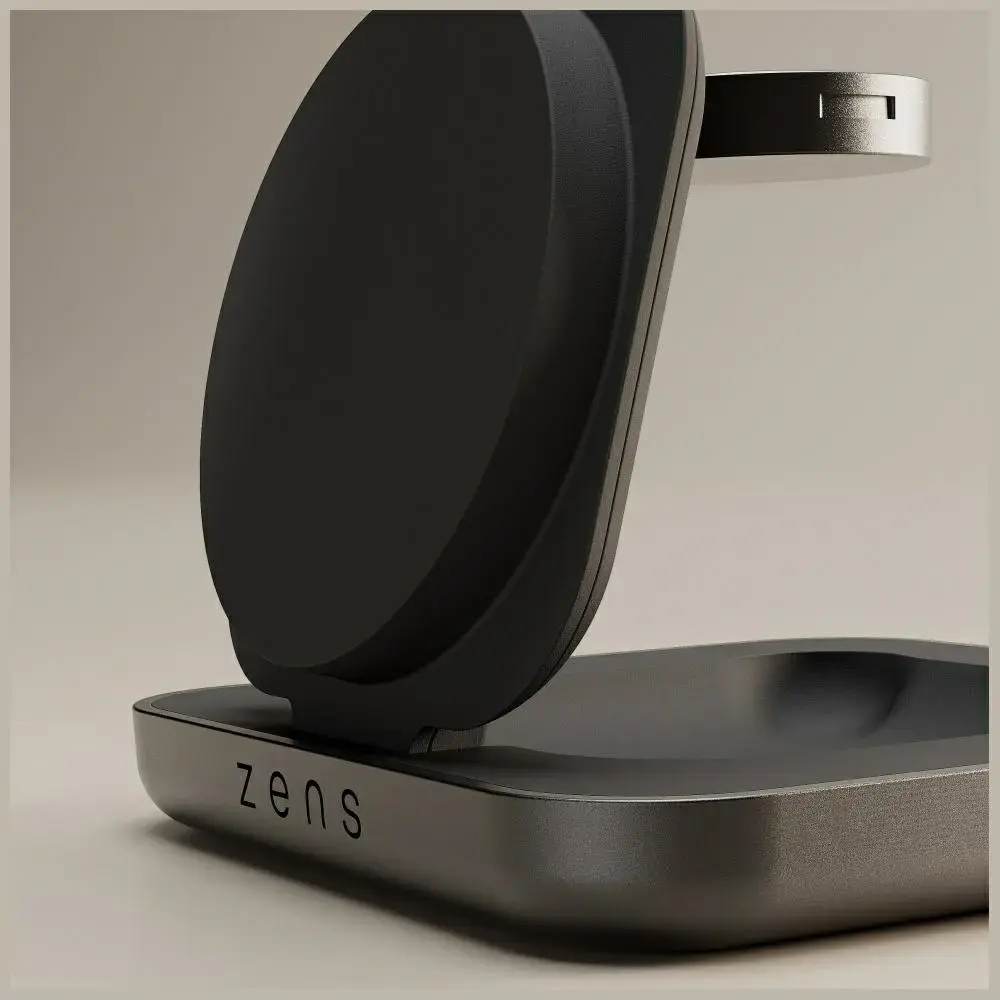Zens Nightstand Charger Pro 2 2-in-1 bezvadu lādētājs | Qi 2 | Saderīgs ar MagSafe | 15W