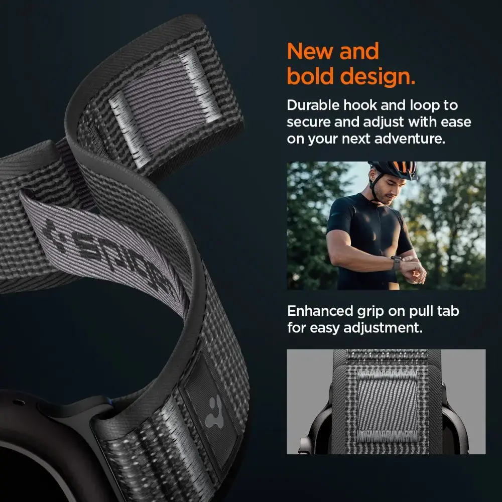 SPIGEN ATHLEX AIR 2 APPLE WATCH 8 / 9 / 10 / 11 / SE / ULTRA (44 / 45 / 46 / 49 MM) ACTIVE BLACK / GREY