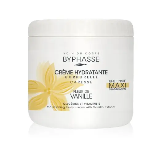 Byphasse, Vanilla Flower, Moisturizing, Body Cream, 500 ml