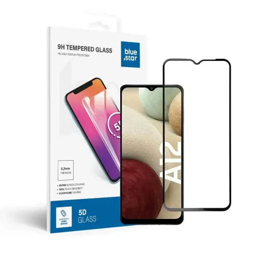 Blue Star 5D tempered glass for phone Galaxy A12