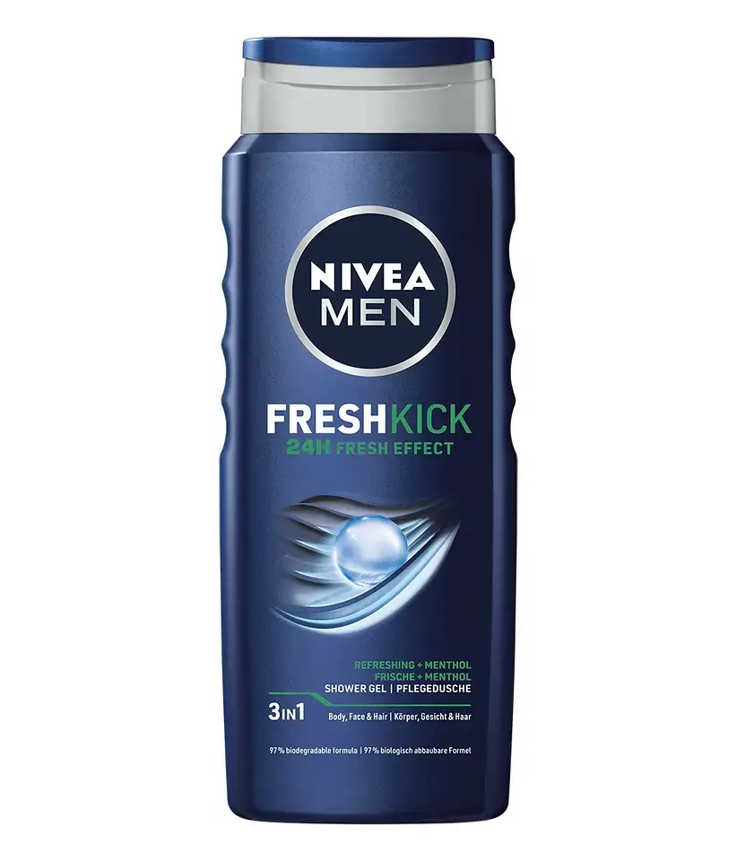 Dušas želeja Nivea Men Fresh Kick 500ml