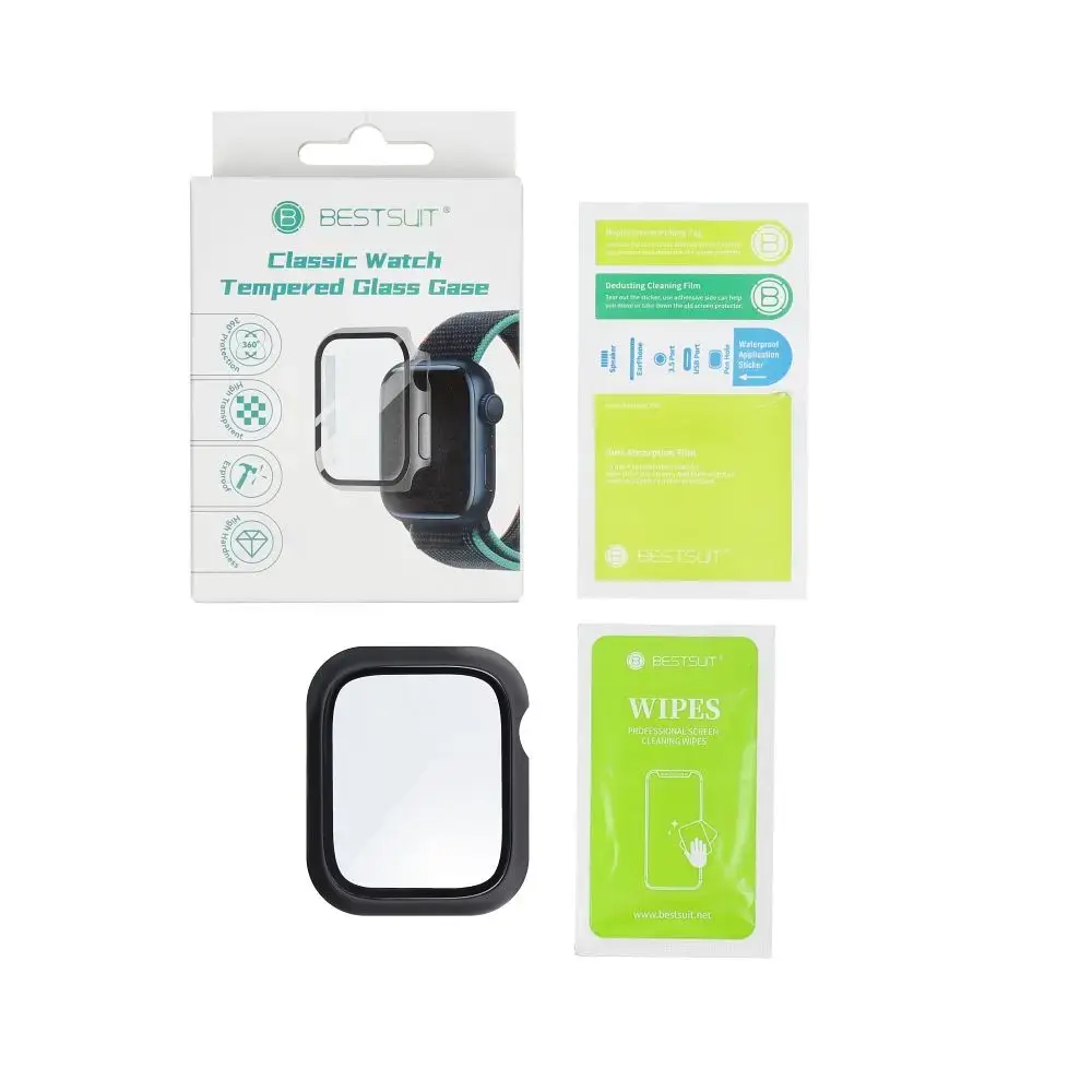 Bestsuit Case with Hybrid Glass for Apple Watch Ultra/Ultra 2/Ultra 3 49mm - black