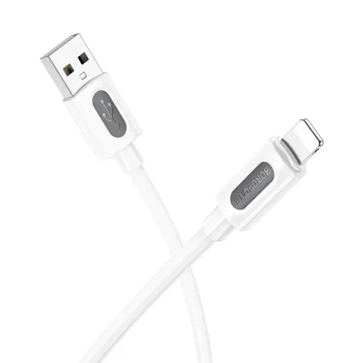 Borofone Cable BX114 Structure - USB to Lightning - 2,4A 1 metre white