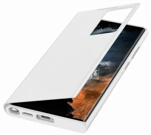EF-ZS908CWE Samsung Clear View Case for Galaxy S22 Ultra White