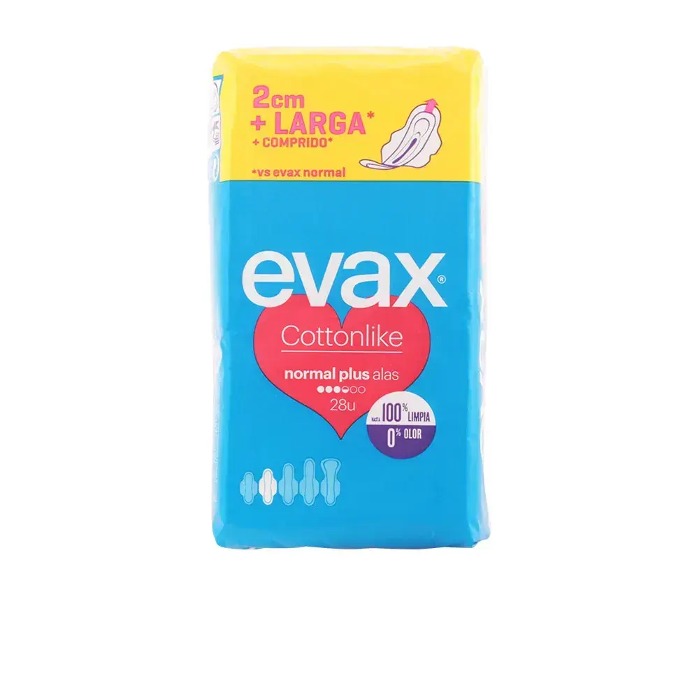 EVAX Cottonlike Normal Plus With Wings Sanitary Pads 28 Units