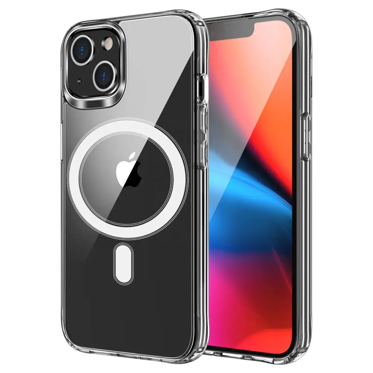 Case for Samsung A07 Clear Mag Cover compatible with MagSafe transparent