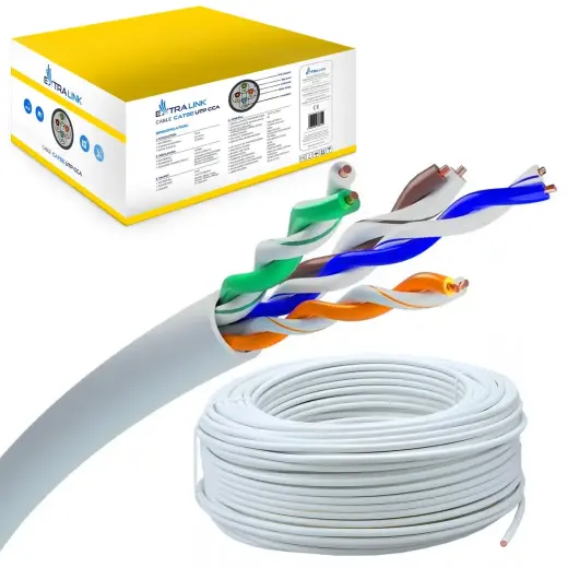 Extralink CAT5E UTP (U|UTP) V2 Indoor | Twisted pair | 100M
