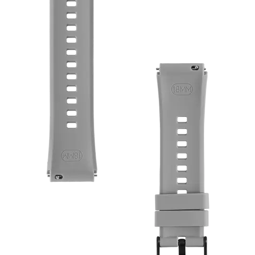 Tactical universāla viedpulksteņa siksniņa priekš (18 mm) | silikons | pelēka