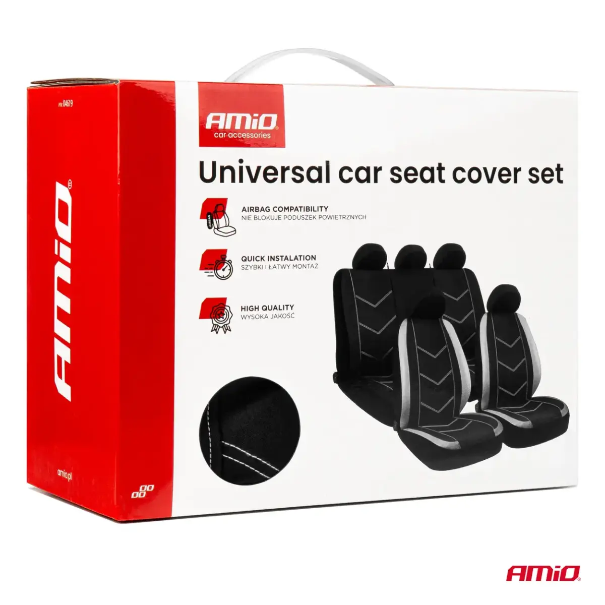 Universal car seat cover set SC-19 AMIO-04619