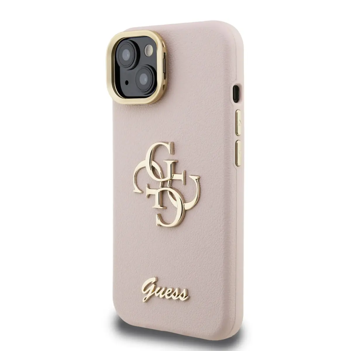 Guess Kamera rāmja vāciņš iPhone 13 Rozā