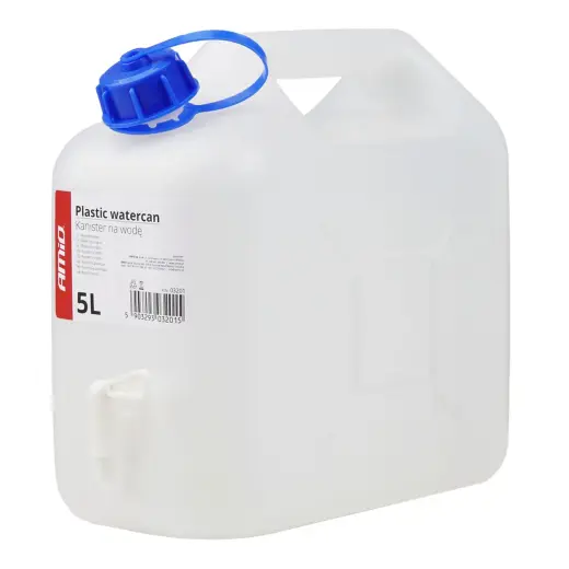 Watercan with tap 5L plastic AMIO-03201