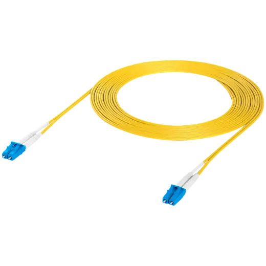 Ubiquiti UACC-OFC-S2-LULU-3M-50 OS2 Duplex LC UPC Fiber Patch Cable Lightweight fiber patch cable for up to 100G connections, 3m