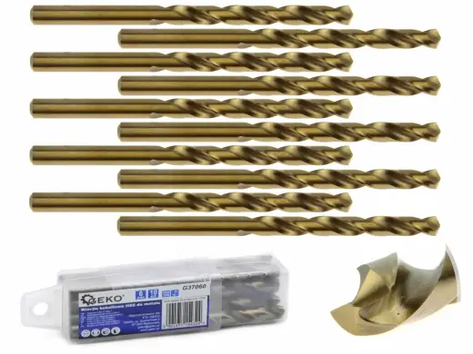 HSS spiralinis grąžtas metalui su kobaltu 6 mm