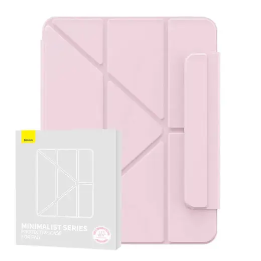 Magnetic Case Baseus Minimalist for Pad Pro 11″ (2018|2020|2021|2022) (baby pink)