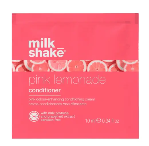 Milk Shake, Pink Lemonade, Milk Proteins, Hair Colour Conditioner,  Pink, Colouring, 10 ml *Sample