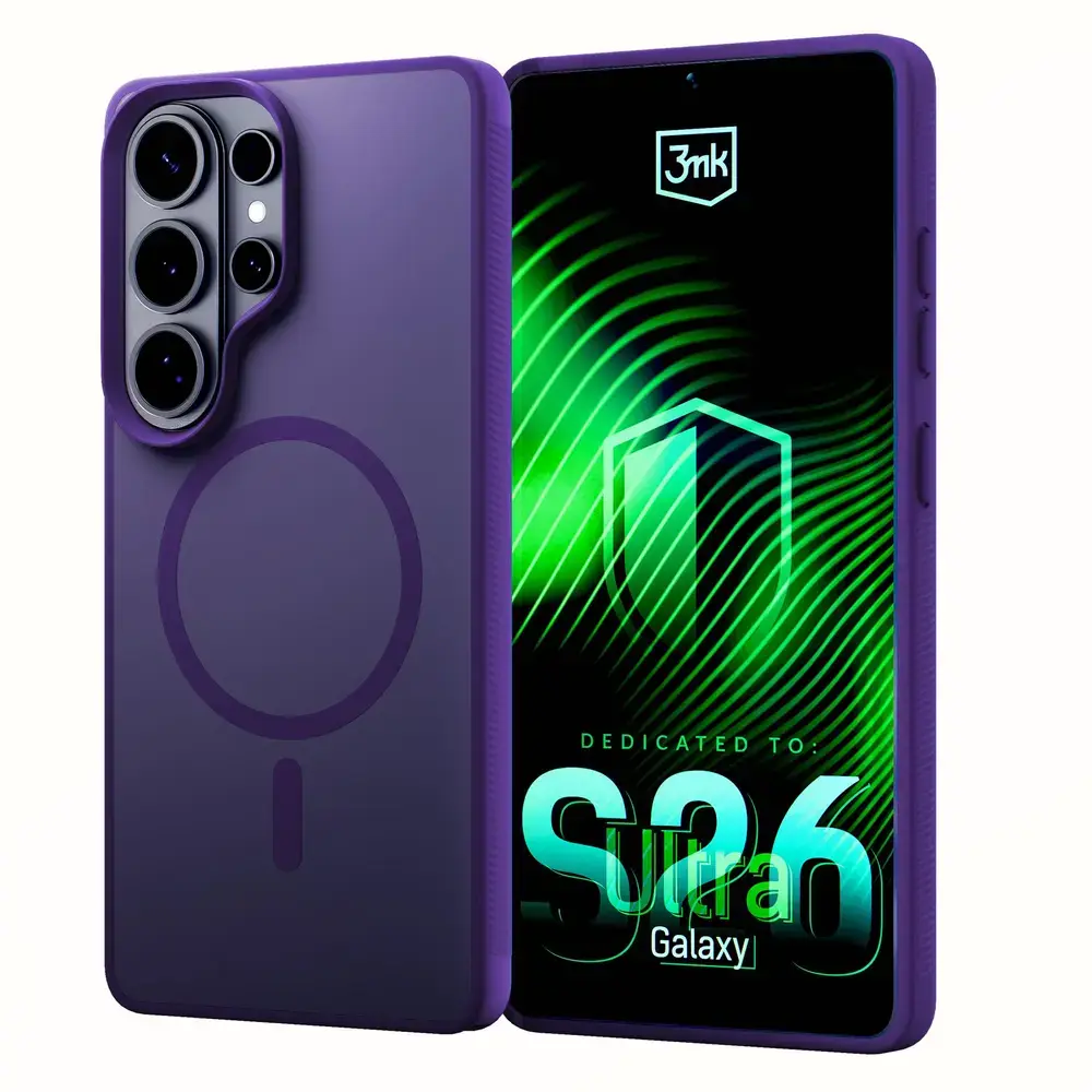 3mk Smoke MagCase maciņš ar MagSafe atbalstu telefonam Samsung Galaxy S26 Ultra (S948) violets