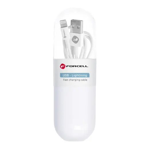 Forcell F-Energy C316 duomenų perdavimo ir įkrovimo laidas | USB-A į Lightning | 5W | 1m | baltas