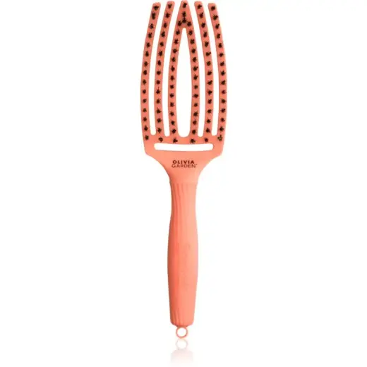 Olivia Garden Fingerbrush Coral Flat Brush M