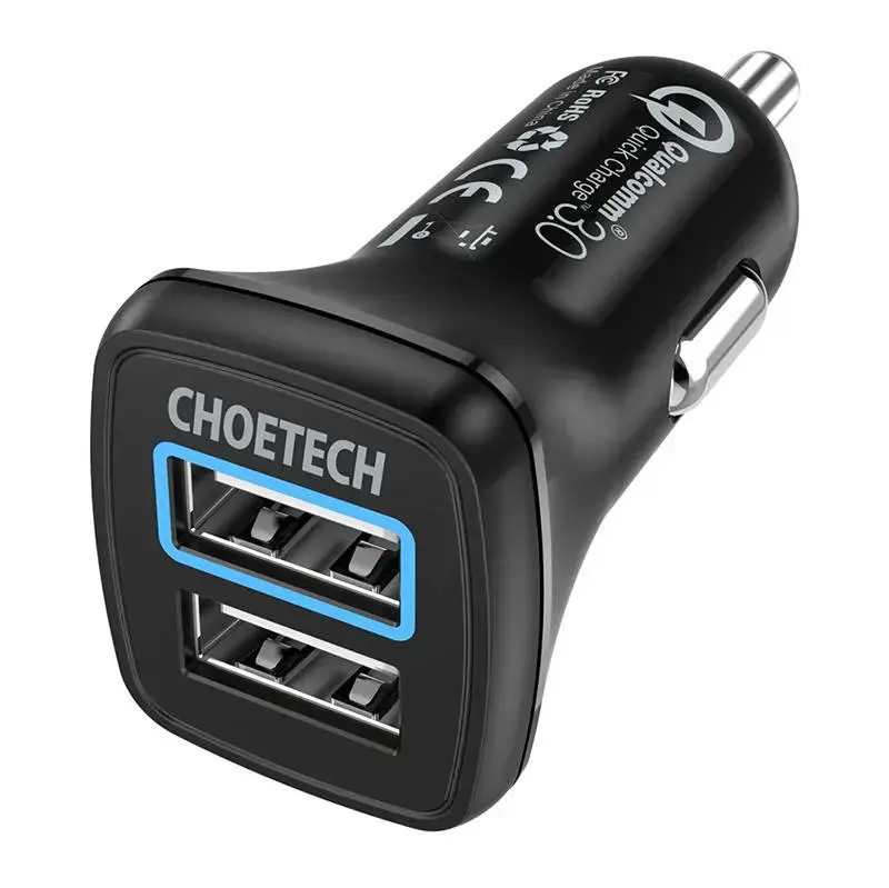 Зарядка для автомобиля Choetech C0051 | 30W | QC | USB-A | черная