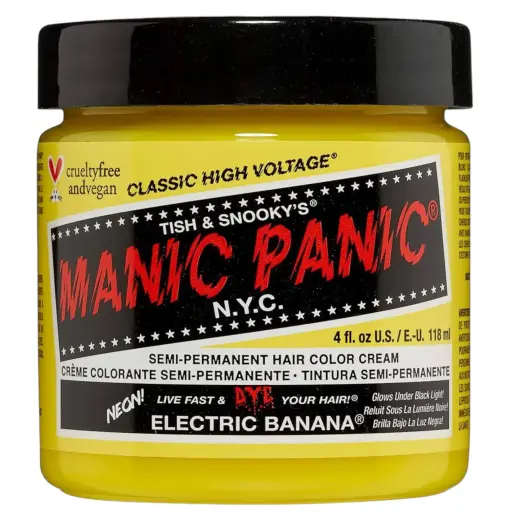Manic Panic, Classic High Voltage Electric Banana, Semi-Permanent Hair Dye, 118 ml