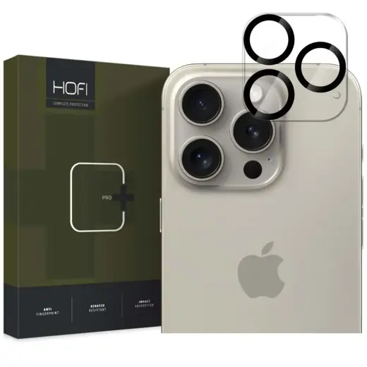 HOFI CAM PRO+ KAMERAS VĀCIŅŠ IPHONE 16 PRO | 16 PRO MAX CAURSPĪDĪGS
