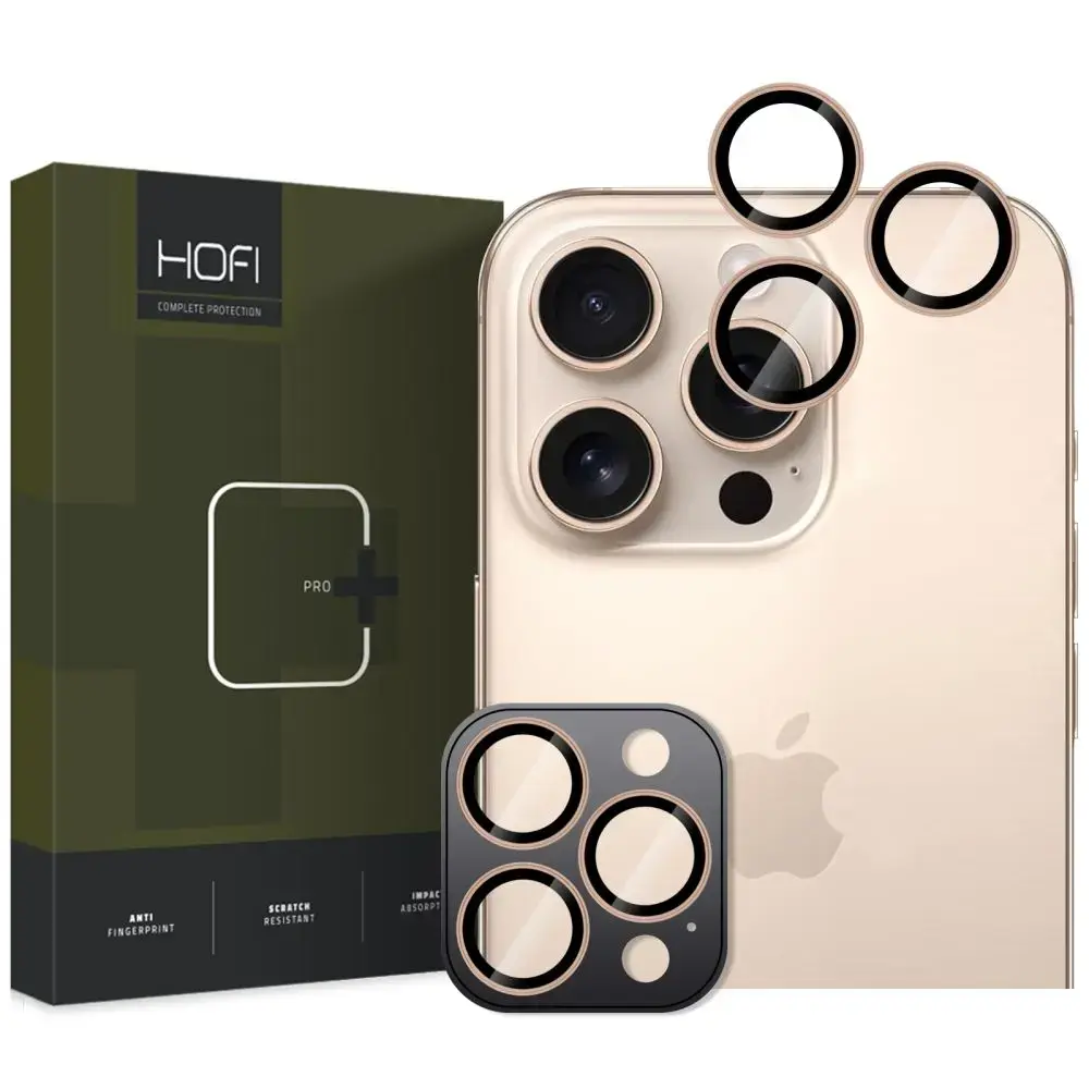 KAMERAS VĀCIŅŠ HOFI CAMRING PRO+ IPHONE 16 PRO | 16 PRO MAX DESERT TITANIUM