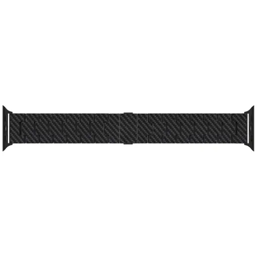 Band PITAKA Carbon Fiber Retro for Apple Watch 1|2|3|4|5|6|7|8|9|10|SE|Ultra|Ultra2 black grey Photo