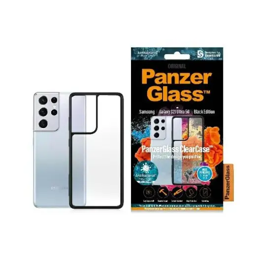 PanzerGlass ClearCase Samsung S21 Ultra G998 czarny|black