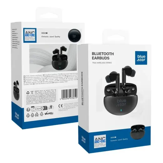 Wireless earbuds BLUE STAR ZEN ANC + ENC TX5 TWS black