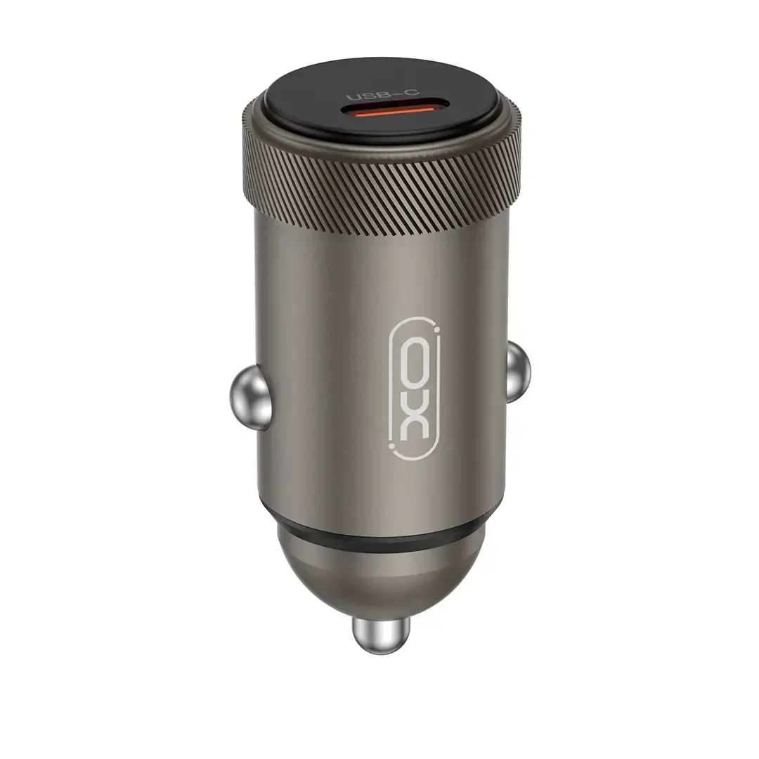 XO CC70 auto lādētājs | 30W | PD | USB-C | melns