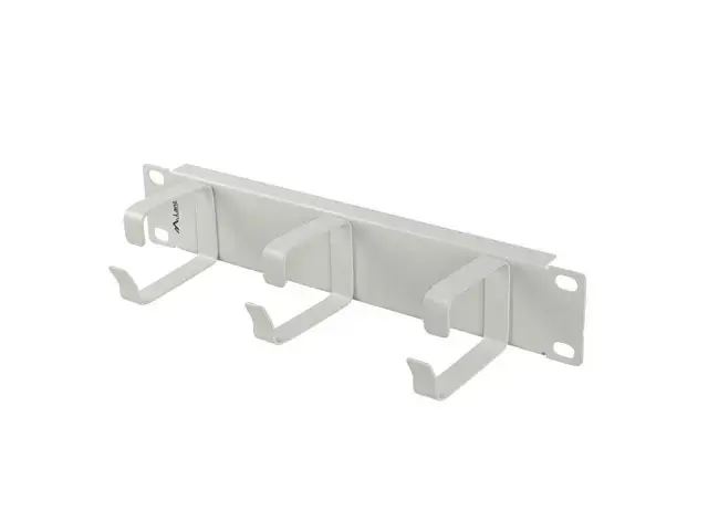 Cable organizer 10 inches with 3 metal holders TYPE B grey