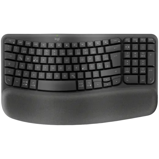 LOGITECH Wave Bluetooth ergonomic keyboard - GRAPHITE - US INT'L - B2B