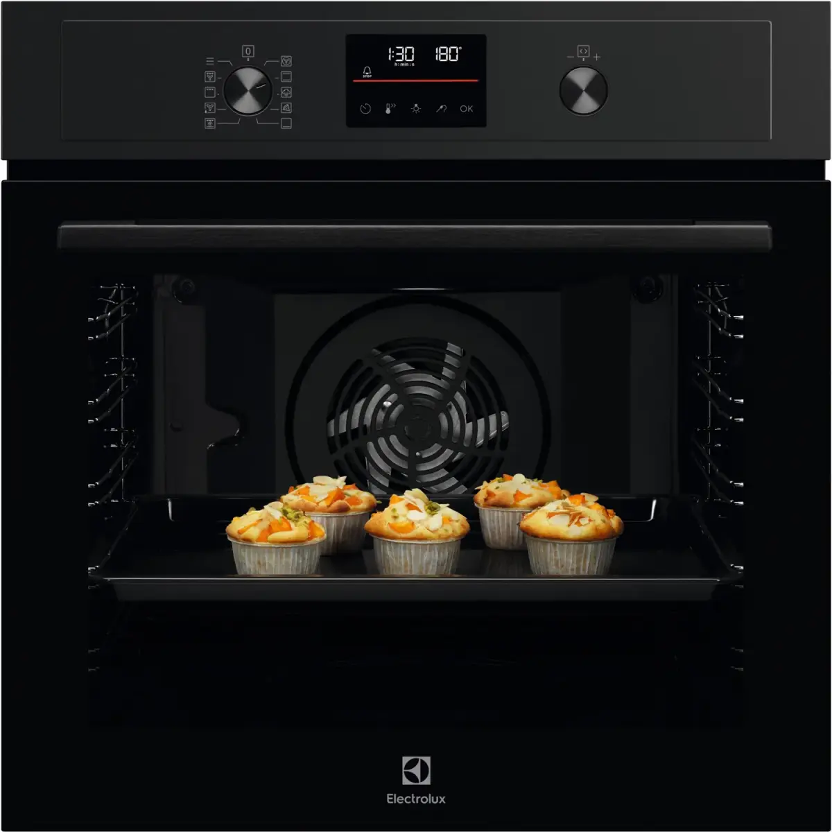 Electrolux 600 series oven (built-in), 72l, black