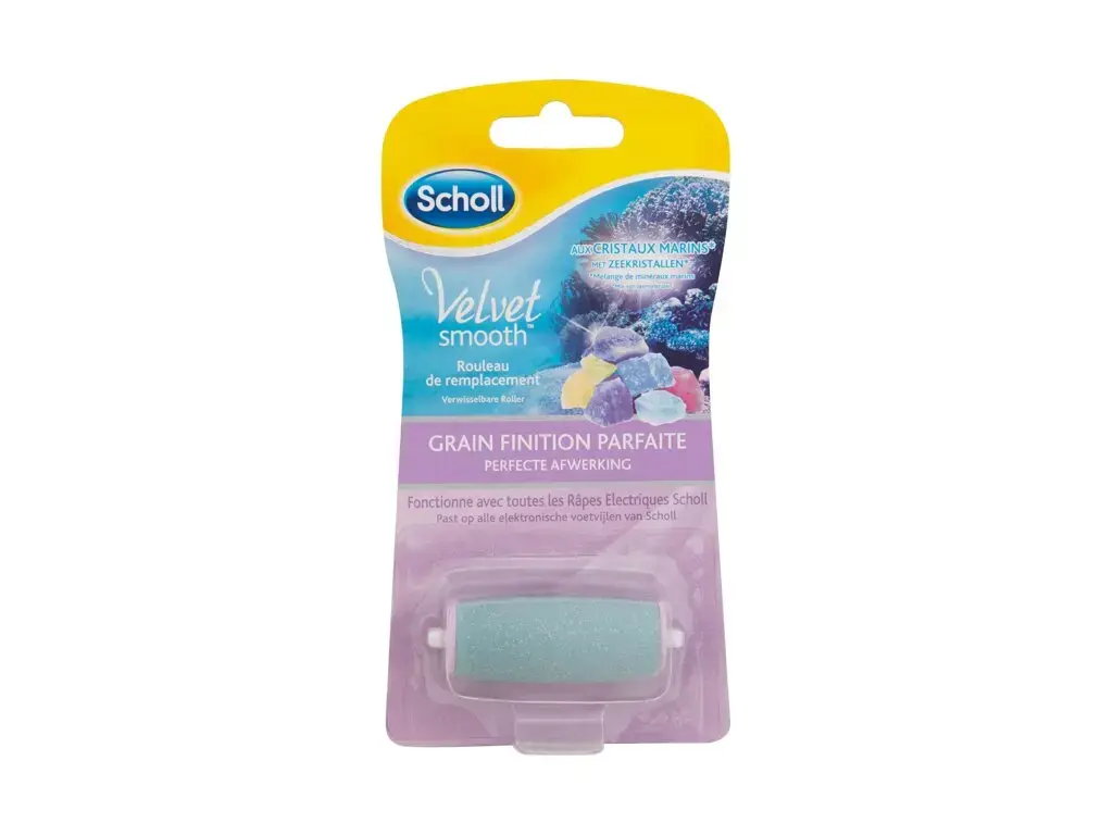 Scholl Velvet Smooth Roller Heads Marine Minerals Gentle Coarse Pedicure 1 pc