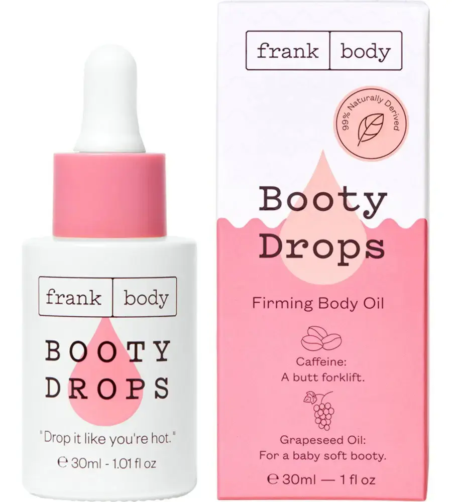 Frank Body, Booty Drops, Firming, Body Oil, For Hips & Thighs, 30 ml