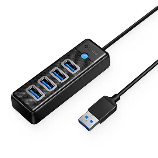 Hub Orico PW4U-U3 USB-A | 4x USB-A 3.0 - black
