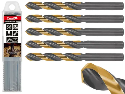 HSS 12.00mm melni-zelta metāla vītņurbis