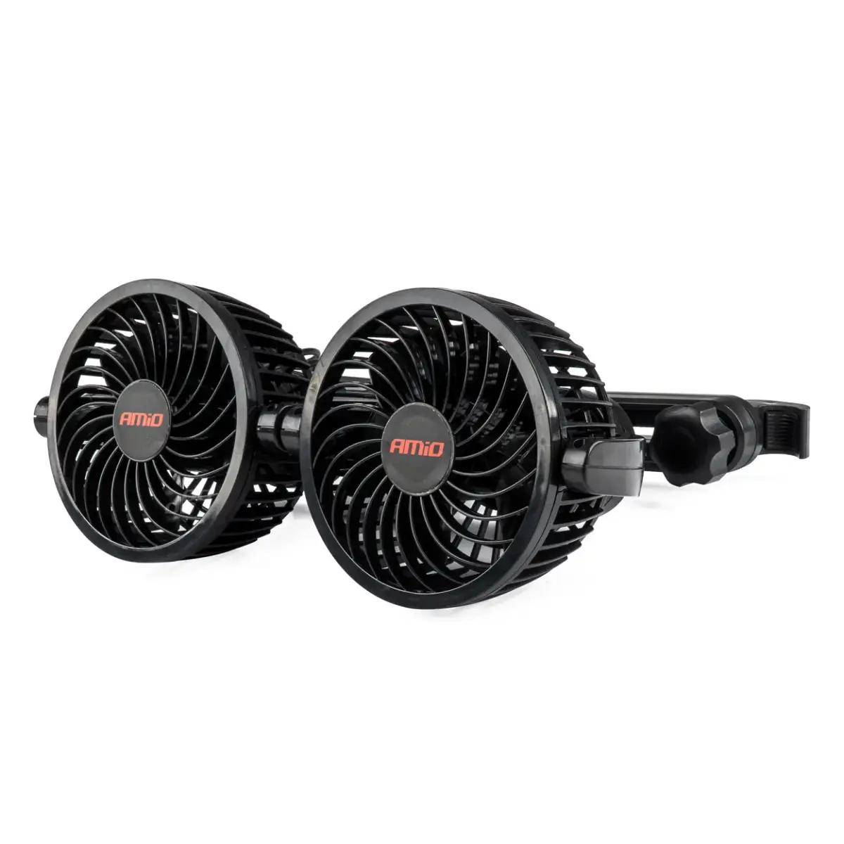 Car fan for headrest with USB charger 2x4" 12V
