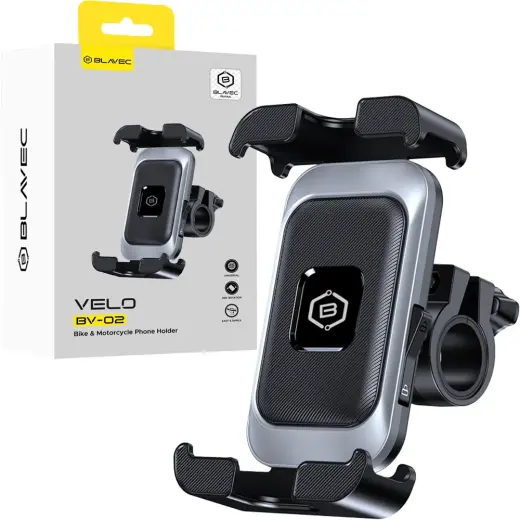 Blavec Uchwyt Rowerowy BV-02 Velo to handlebar (BV02-HSB) silver-black