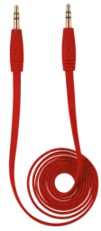 Audio kabelis Trust Flat 1m Red 3.5mm - 3.5mm