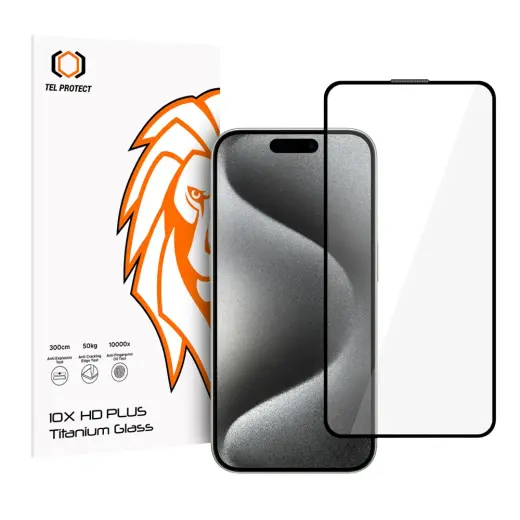 Tempered glass Tel Protect 10X HD Plus Titanium for Iphone 15 Pro (envelope)