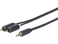 VivoLink  3.5MM - 2 X RCA M-M 5 Meter