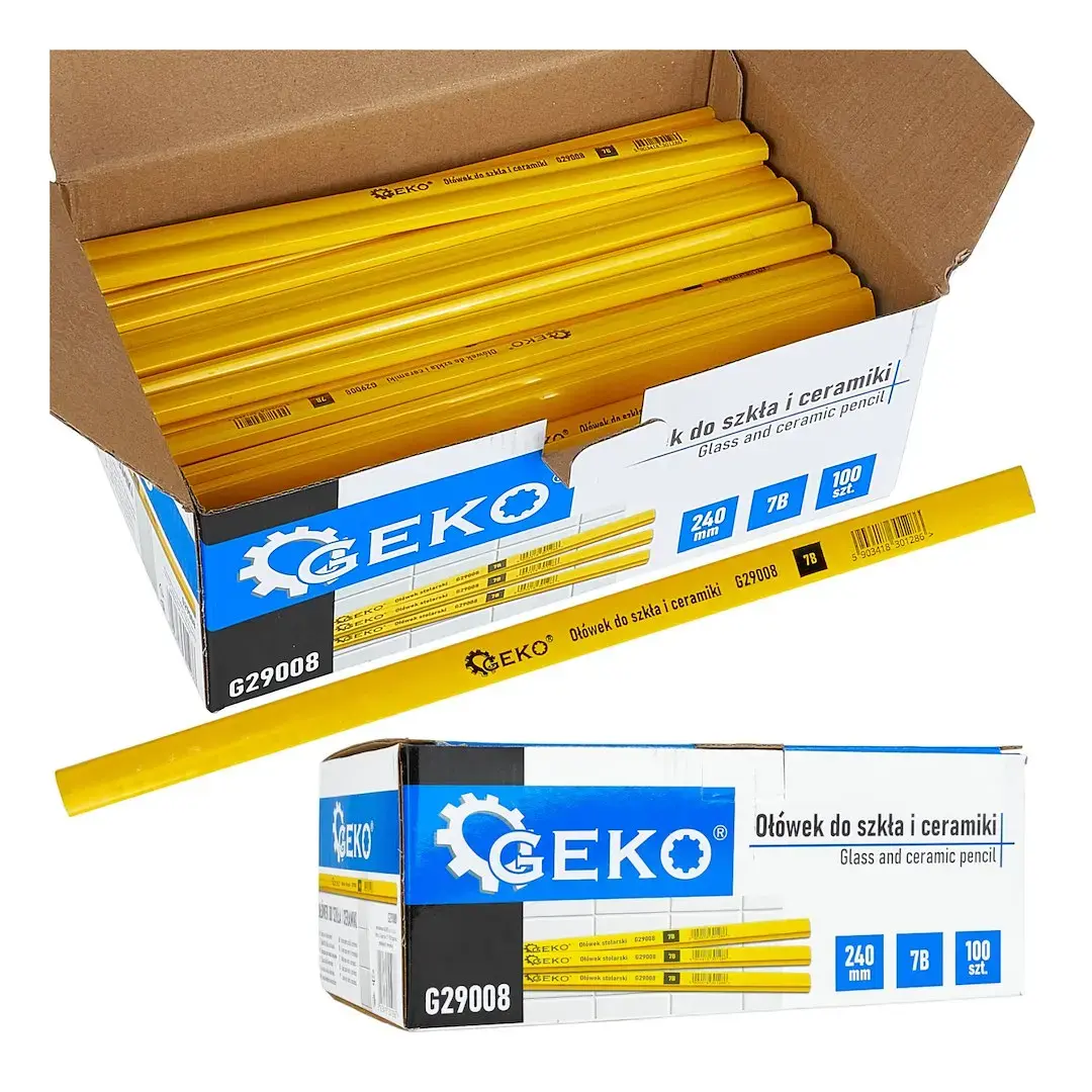 Stikla un keramikas zīmulis 240mm 7B, 100 gab. – Displeja kaste