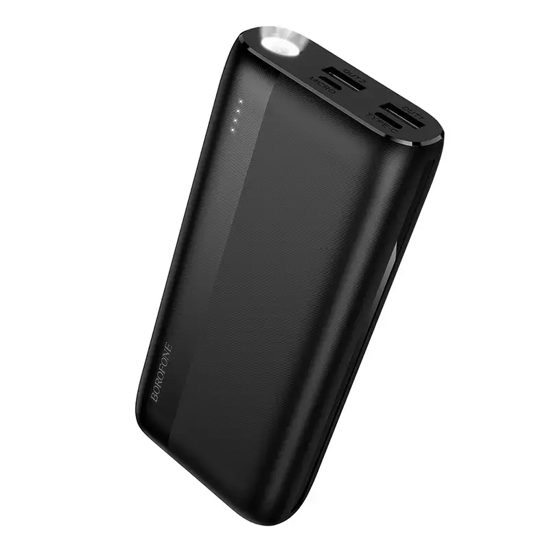 Borofone BJ86 Victoria ārējais akumulators (powerbank) | 20 000 mAh | USB-A | melns