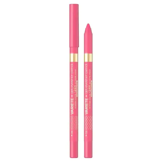 Eveline Cosmetics, Variete, Waterproof, Gel Pencil Eyeliner, 09, Pink, 1.3 g
