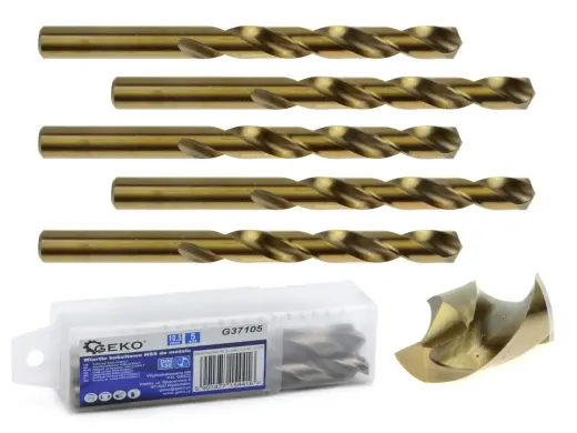 HSS spiralinis grąžtas metalui su kobaltu 10,5 mm